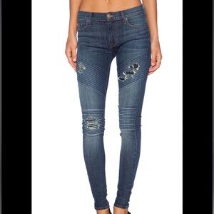 Hudson, Brooklyn Moto skinny jeans, size 28
